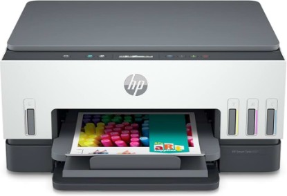 Picture of HP Smart -Tank 6001 Wireless All-in-One Inkjet Printer, Cartridge-Free Ink Bluetooth WiFi USB Mobile Computer Printer, Scanner, Copier, Fax (Multifunctional Printer) - 2H0B9A (Renewed)