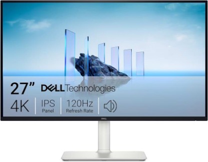 Picture of Dell 27 Plus 4K Monitor - S2725QS - 27-inch 4K (3840 x 2160) 120Hz 16:9 Display, IPS Panel, AMD FreeSync Premium, sRGB 99%, Integrated Speakers, 1500:1 Contrast Ratio, Comfortview - Ash White