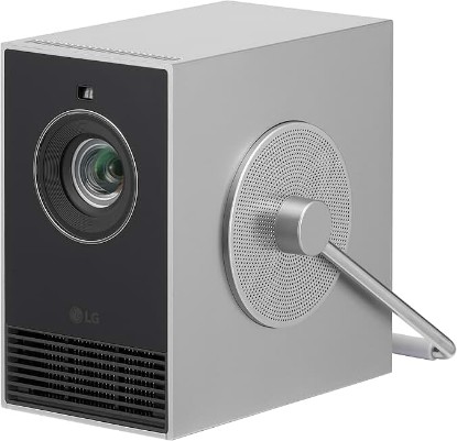 Picture of LG CineBeam Q HU710PB 4K Smart Portable Projector with Auto Screen Adjustment, Auto Focus, RGB Laser, Up to 154% DCI-P3, 450,000:1 Contrast Ratio, Built-in Speakers, HDR10, HDMI, USB, HID