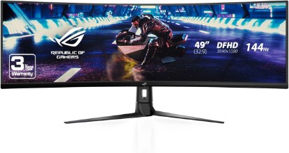 Picture of ASUS ROG Strix XG49VQ 49” Curved Gaming FreeSync Monitor 144Hz Dual Full HD HDR Eye Care with DP HDMI Black