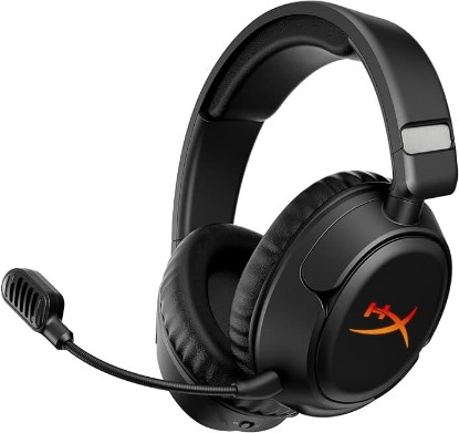 Picture of HyperX Cloud Flight 2 – Wireless Gaming Headset, Customizable RGB Lighting with Removable Earcup Plates, up to 100 Hours of Battery Life, 2.4GHz & Bluetooth, Multi-Platform Compatibility - Black