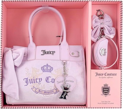 Picture of Juicy Couture Womens Heritage Tote Set, Stylish & Spacious Purse
