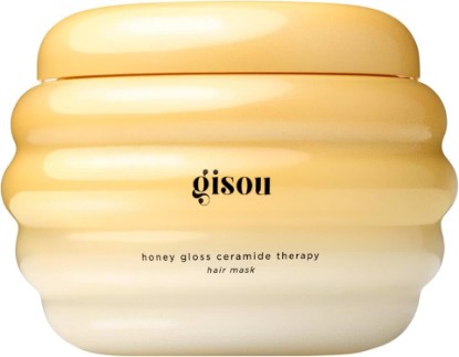 Picture of Gisou Honey Gloss Ceramide Therapy Hair Mask Mini – Deep Repair & Hydration with Mirsalehi Honey, Ceramides & Hyaluronic Acid, 2.5 Fl Oz
