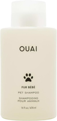 Picture of OUAI Fur Bébé Pet Shampoo - Cat & Dog Shampoo for Gentle Cleansing, Hydration & Shine - Vegan & Cruelty-Free Pet Supplies with Aloe Vera & Panthenol - Mercer Street Scent (16 Fl oz)