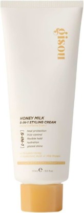 Picture of Gisou Honey Milk 5-in-1 Styling Cream - Heat Protection, Hydration, Frizz Control, Glazed Shine & Flexible Hold with Mirsalehi Honey & Hydrolyzed Milk Protein, 5.0 fl oz
