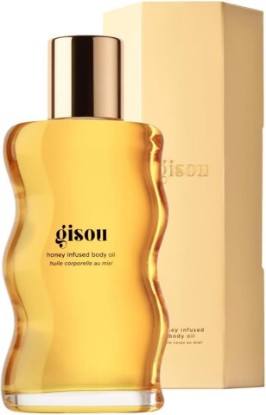 Picture of Gisou Honey Infused Body Oil Gold - Lightweight Hydrating Body Oil for Softer, Smoother Skin with Mirsalehi Honey & Bee Garden Oil Blend, 1.5 fl oz