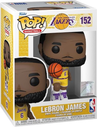Picture of Funko Pop NBA: Los Angeles Lakers - Lebron Lebron James - Collectable Vinyl Figure - Gift Idea - Official Merchandise - Toys for Kids & Adults - Sports Fans - Model Figure for Collectors and Display