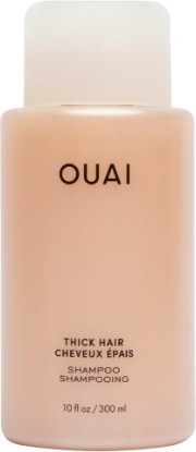Picture of OUAI Thick Hair Shampoo - Hydrating Shea Butter Shampoo for Full, Frizzy Hair - Deeply Moisturizing, Detangling, Split Ends - Marshmallow Root, Avocado Oil & Keratin - Sulfate Free 10 Oz