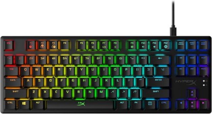 Picture of HyperX Alloy Origins Core - Tenkeyless Mechanical Gaming Keyboard, Software Controlled Light & Macro Customization, Compact Form Factor, RGB LED Backlit, Linear HyperX Red Switch,Black