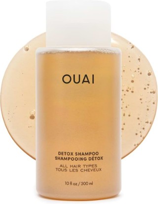 Picture of OUAI Detox Shampoo - Clarifying Shampoo for Build Up, Dirt, Oil, Product and Hard Water - Apple Cider Vinegar & Keratin for Clean, Refreshed Hair - Sulfate-Free Hair Care (10 oz)