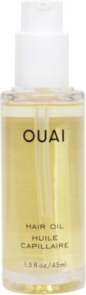 Picture of OUAI Hair Oil - Hair Heat Protectant Oil for Frizz Control - Adds Shine and Smooths Split Ends - Color Safe Formula - Paraben, Phthalate and Sulfate Free (1.5 fl oz)