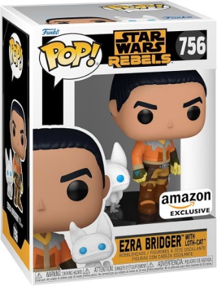 Picture of Funko Pop! & Buddy: Star Wars Rebels - Ezra Bridger with Loth-Cat - Amazon Exclusive - Collectable Vinyl Figure - Gift Idea - Official Merchandise - Toys for Kids & Adults - Sci-Fi Fans