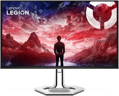 Picture of Lenovo Legion Pro 27UD-10 - 26.5" Gaming Monitor with Eyesafe (UHD, QD-OLED, 240Hz, 0.03ms GtG, 2xHDMI+DP+ USB Type-C, AMD FreeSync Premium Pro) - Tilt Adjustment - Black-White