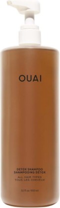 Picture of OUAI Detox Shampoo - Salon Size Clarifying Shampoo for Build Up, Dirt, Oil, Product and Hard Water - Apple Cider Vinegar & Keratin for Clean, Refreshed Hair - Sulfate-Free Hair Care, 32 Oz