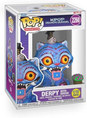 Picture of Funko Pop! Animation: Kpop Demon Hunters - Derpy with Sussie (Glows in The Dark) Vinyl Figure Collectibles Bundled with Box Protector