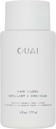 Picture of OUAI Hair Gloss - In-Shower Shiny Hair Treatment & Glaze with Frizz Control - Heat Protectant Infused with Hyaluronic Acid, Rice Water & Panthenol - Paraben, Phthalate & Sulfate Free (6 Oz)