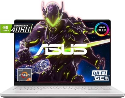 Picture of ASUS 2024 MUX ROG Zephyrus G14 14" OLED 120HZ 3K(2880 x 1800) Gaming Laptop - AMD RYZEN 9 8945HS - NVIDIA GEFORCE RTX 4060-1TB SSD – Win 11 Home-W/Mouse PAD