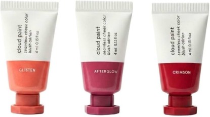 Picture of Glossier Mini Cloud Paint Blush Trio Holiday Gift Set: Crimson, Glisten & Afterglow