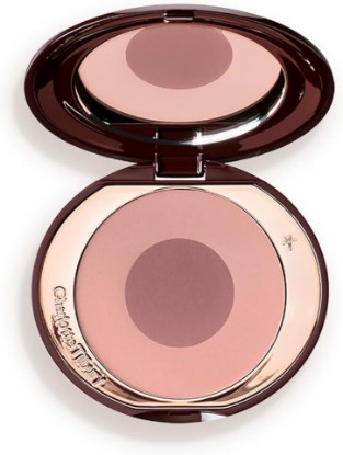 Picture of Charlotte Tilbury Cheek to Chic Powder Blush - Two-Tone Cheek Makeup with a Radiant, Luminous Finish - Buildable Color that Smooths, Buffs & Blends for a Light Reflecting Glow