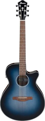Picture of Ibanez AEG50 Acoustic-Electric Guitar - Indigo Blue Burst High Gloss