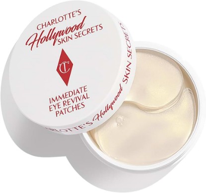 Picture of Charlotte Tilbury Hollywood Skin Secrets Under Eye Patches - Radiance-Boosting Lift Effect Eye Patches for Puffy Eyes & Dark Circles - Infused with Non-Slip & Non-Drip Cooling Hydrogel Cushion