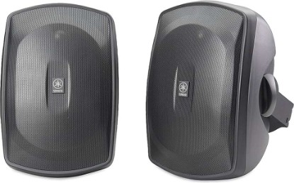 Picture of Yamaha NS-AW390 All Weather Indoor/Outdoor 6.5-inch 2-Way Speakers includes Wall/Ceiling Mounts - Pair (Black)