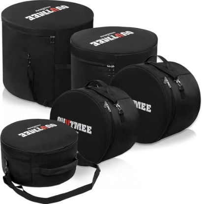 Picture of 5-Piece Drum Bag Set for 12", 13", 14" Snare,16", 22" Floor Tom, Large Bass Drum Cases Carrying Bag