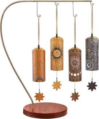 Picture of Meinl Sonic Energy Cosmic Bamboo Chime 4-pc Set with Stand For Calming Meditation, ASMR, Sound Healing Therapy, Yoga