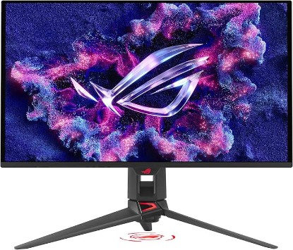 Picture of ASUS ROG Swift 27” 4K QD-OLED Gaming Monitor (PG27UCDM) - 240Hz, 0.03ms, Custom Heatsink, Neo Proximity Sensor, G-SYNC Compatible, 99% DCI-P3, True 10-bit color, DisplayPort 2.1a UHBR20, 3 yr warranty