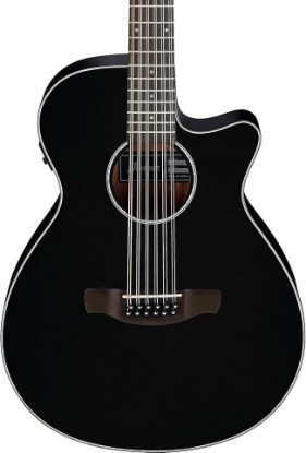 Picture of Ibanez AEG5012 12-string Acoustic-electric Guitar - Black