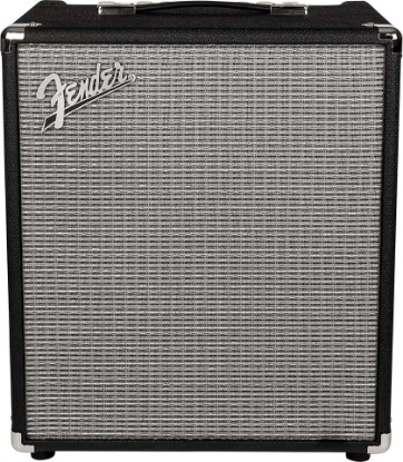 Picture of Fender Rumble 100 V3 Bass Amp for Bass Guitar, 100 Watts, with 2-Year Warranty 12 Inch Eminence Speaker, Overdrive Circuit, Tone Voicing, Effects Loop and Direct XLR Output