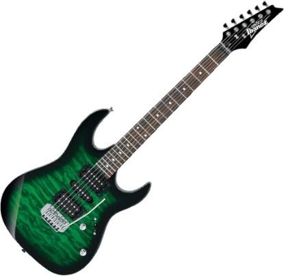 Picture of Ibanez GIO Series GRX70QA - Transparent Emerald Burst