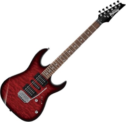Picture of Ibanez GIO Series GRX70QA - Transparent Red Burst