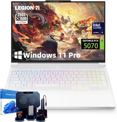Picture of Lenovo Legion 7i Gaming Laptop - 16" 2.5K WQXGA 240Hz OLED, Intel 24-Core Ultra 9 275HX, NVIDIA RTX 5070, WiFi 7, RGB Backlit, Nahimic Audio, Windows 11 Pro, 32GB DDR5, 1TB SSD