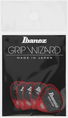 Picture of Ibanez Grip Wizard Series Sand Grip Pick PA16MSG-RD RED with anti-slip material