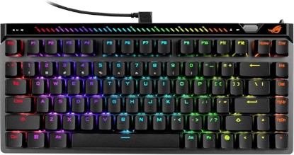 Picture of ROG Falchion Ace 75 HE Black / 75% Layout Gaming Keyboard/Magnetic Switch/Rapid Trigger/Up to 8000 Hz/USB Wired/PBT/Browser Setting/Silent Design/Carrying Case Included (Black/White)