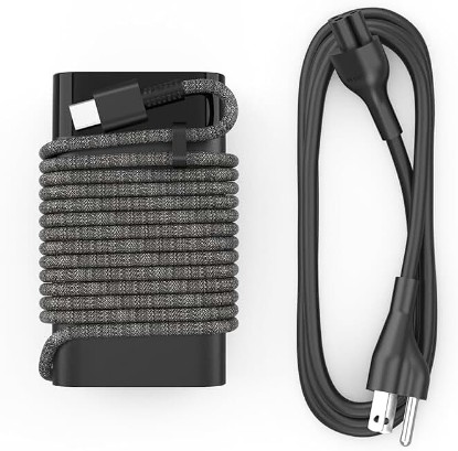 Picture of Laptop Charger for HP Spectre Envy Elite EliteBook X360 X2 2-in-1 Chromebook Pavilion Dragonfly, New Slim 65W 45W USB C Charger 10FT, Universal Type C Power Adapter, Super Durable, Original Quality