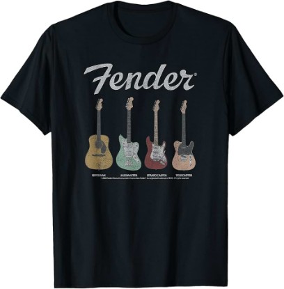 Picture of Fender Vintage Guitar Lineup T-Shirt Small OEKO-TEX STANDARD 100
