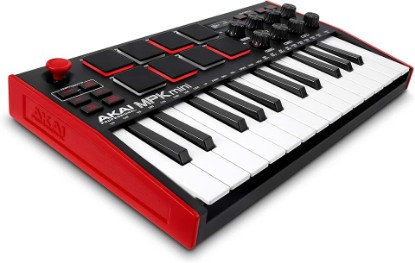 Picture of Akai Professional MPK Mini MK3-25 Key USB MIDI Keyboard Controller with 8 Backlit Drum Pads, 8 Knobs, Music Production Software and Native Instruments Sound Package (NKS Integration)