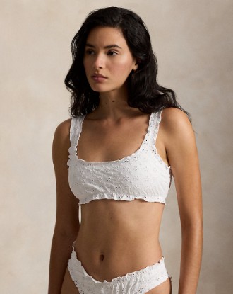 Picture of Eyelet Ruffled Bikini Top