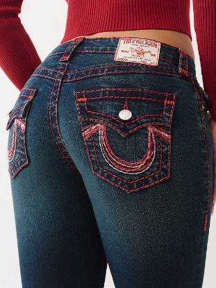 Picture of JENNIE MID RISE LUREX SUPER T CURVY SKINNY JEAN